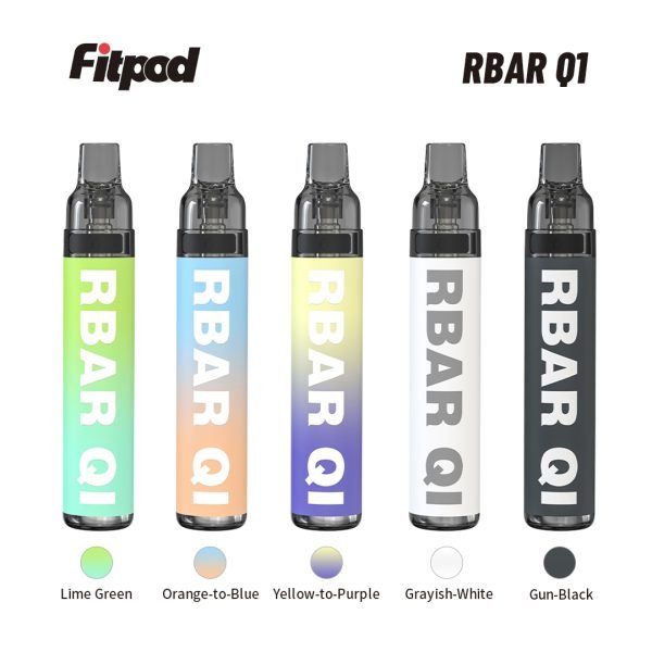 Fitpod RBAR Q1 手感漆面 一次性電子煙，支持重複注油的小煙型產品。