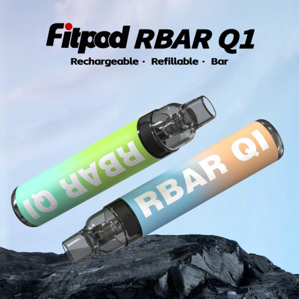Fitpod RBAR Q1 手感漆面 一次性電子煙，支持重複注油的小煙型產品。