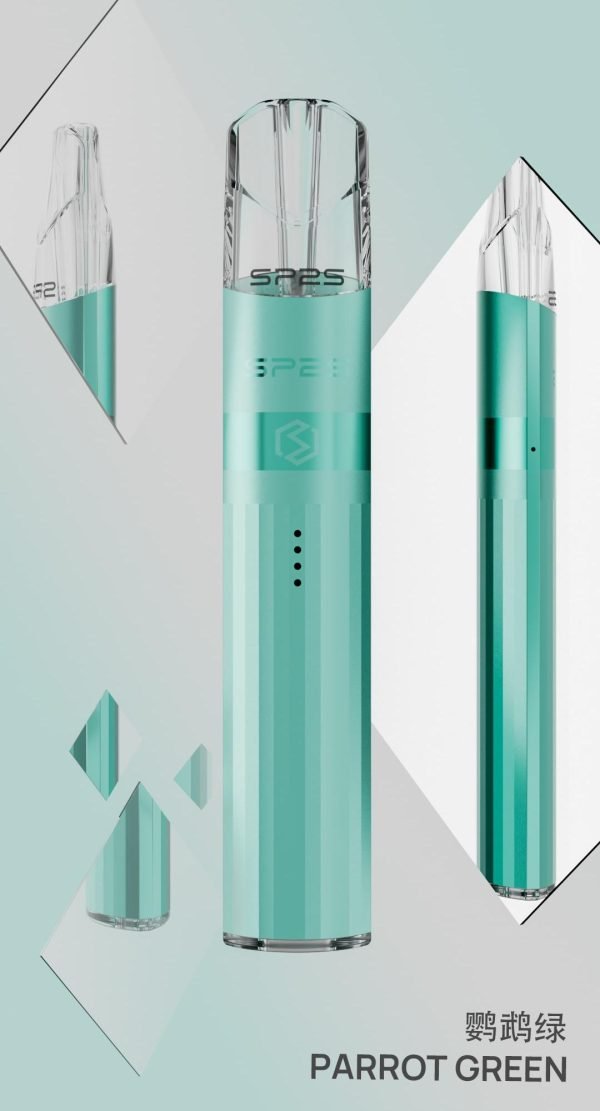 sp2s鸚鵡綠色(1) SP2S鈦色主機:輕量便攜、高性能、雙檔可調的升級版電子煙主機