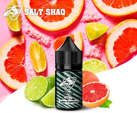 鯊克青檸柚子口味.jpg 【鯊克SALT SHAQ】原裝進口電子煙及電子菸煙油品牌,30ml 買五送一