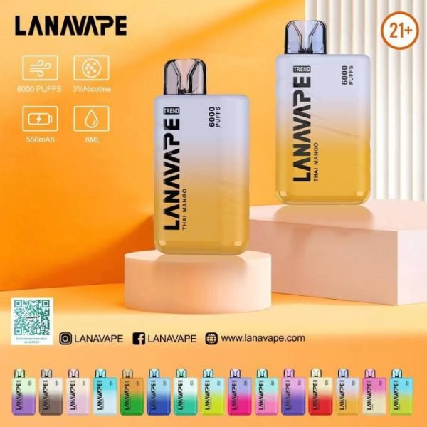 da LANA6000口一次性電子煙 高顔值/可充電