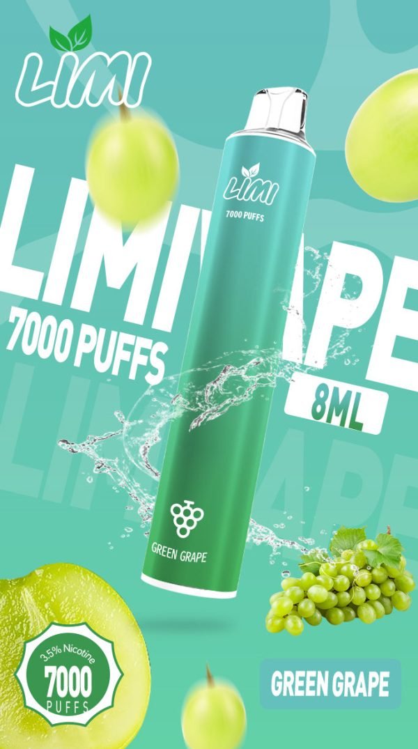 新品上市 LIMI 7000口抛棄式/一次性電子煙 現貨供應中