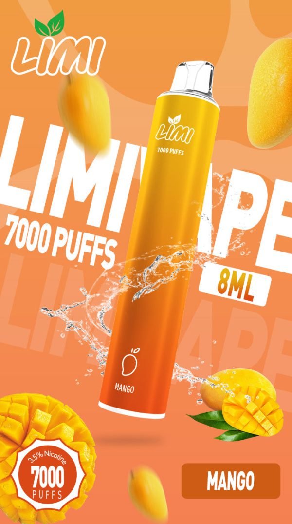 新品上市 LIMI 7000口抛棄式/一次性電子煙 現貨供應中