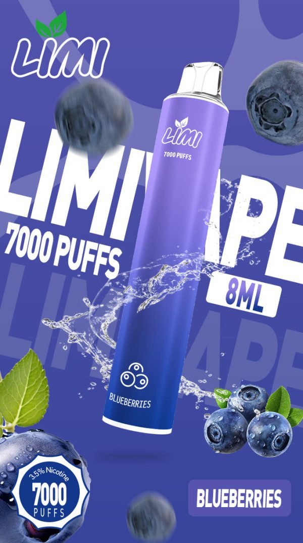 新品上市 LIMI 7000口抛棄式/一次性電子煙 現貨供應中
