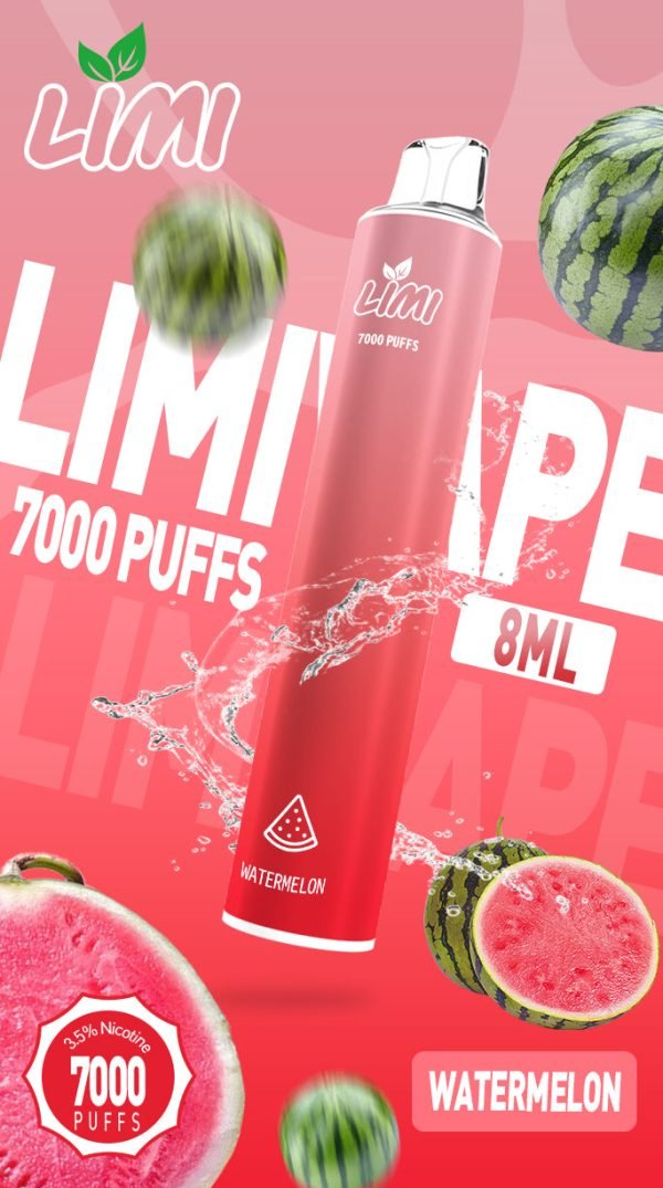 新品上市 LIMI 7000口抛棄式/一次性電子煙 現貨供應中