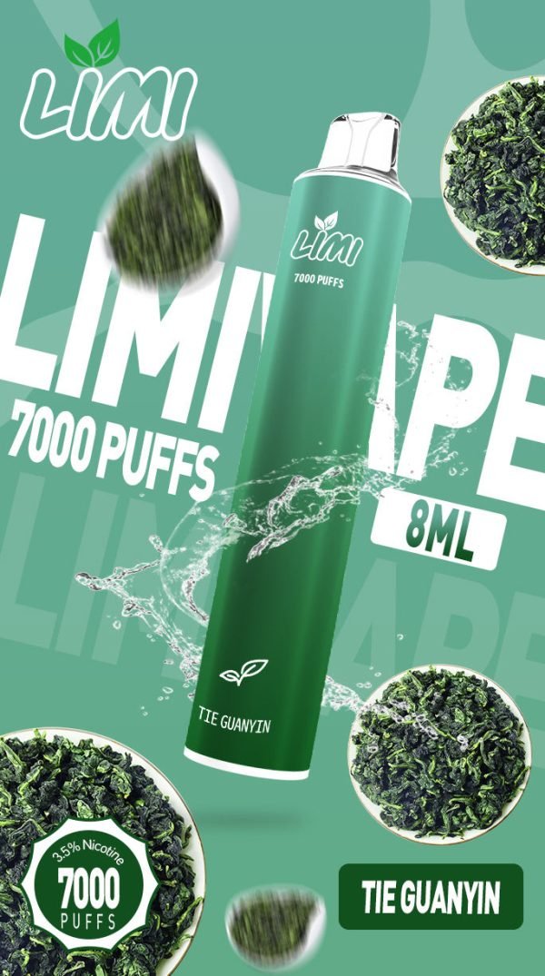 新品上市 LIMI 7000口抛棄式/一次性電子煙 現貨供應中